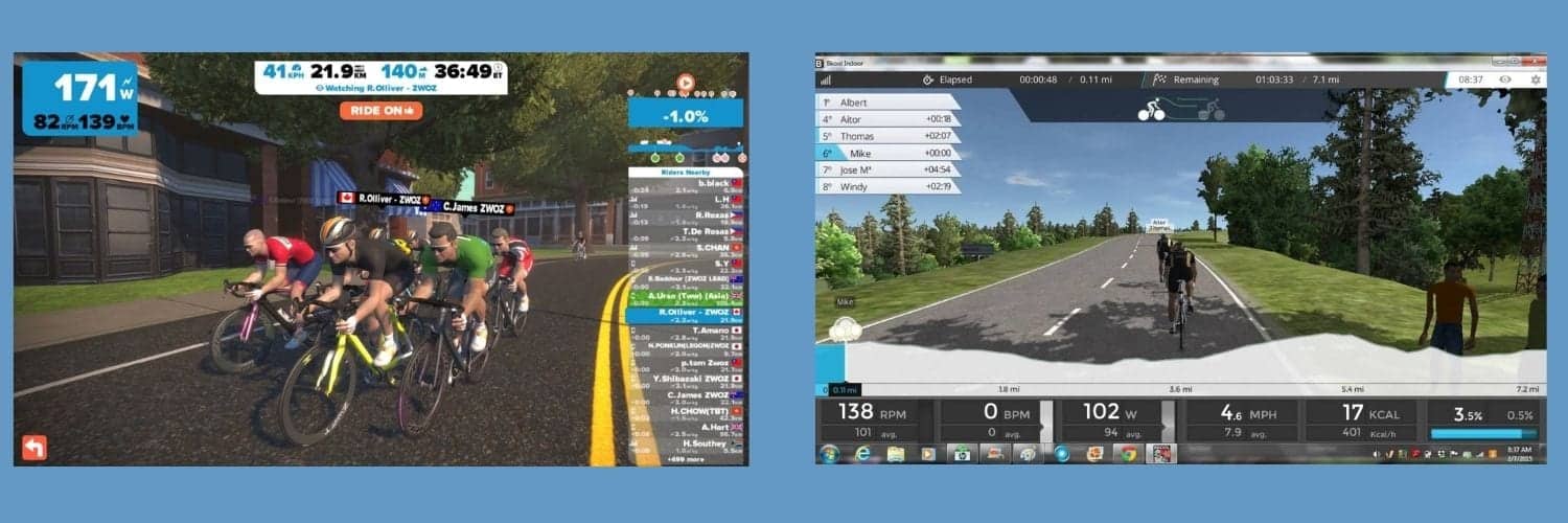 Zwift vs Bkool